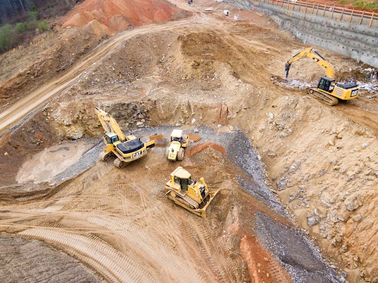 Chantier de construction professionnel